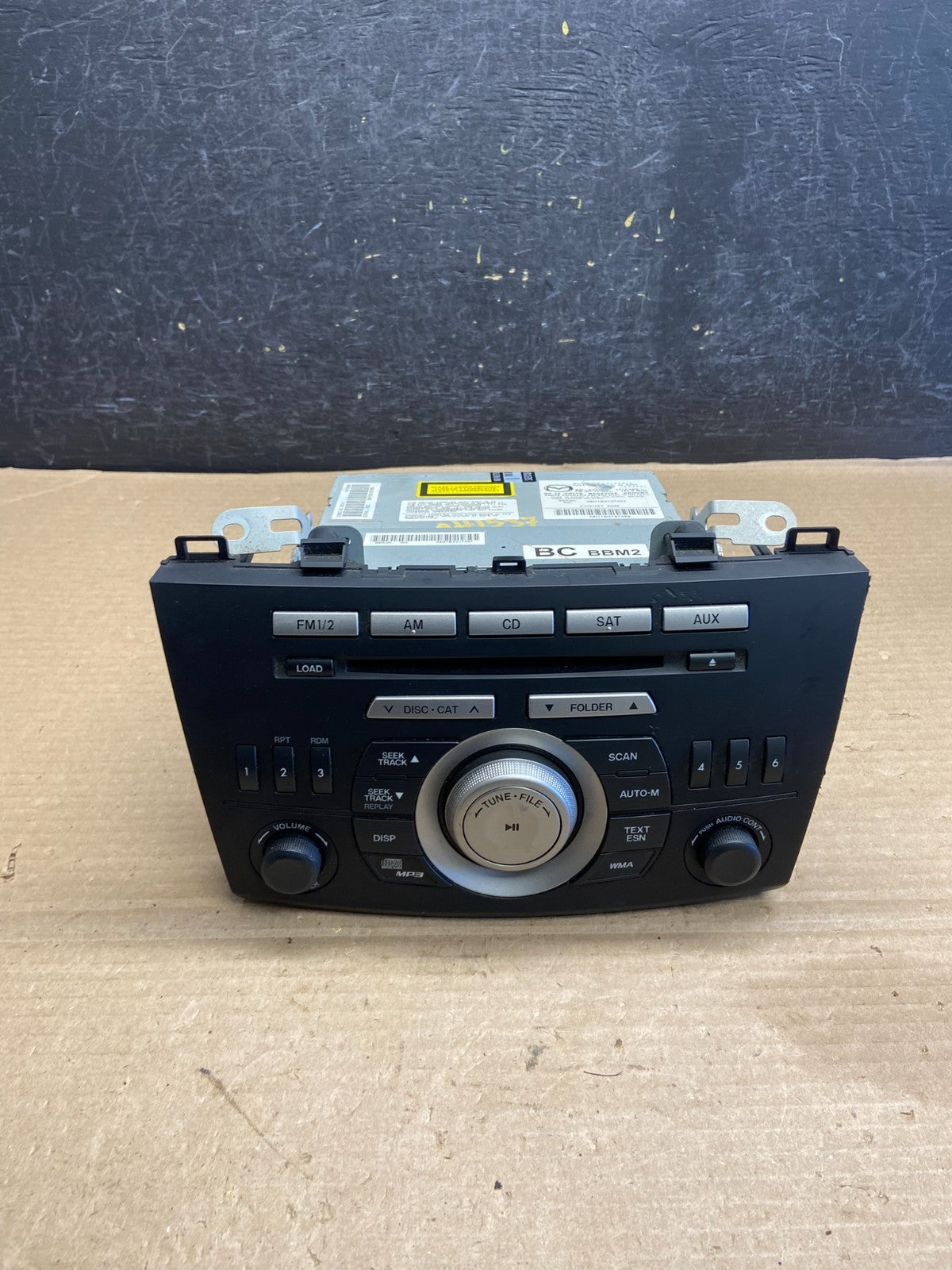 2010 to 2011 Mazda 3 Radio Cd Player BBM266AR0A AH1537 PS0