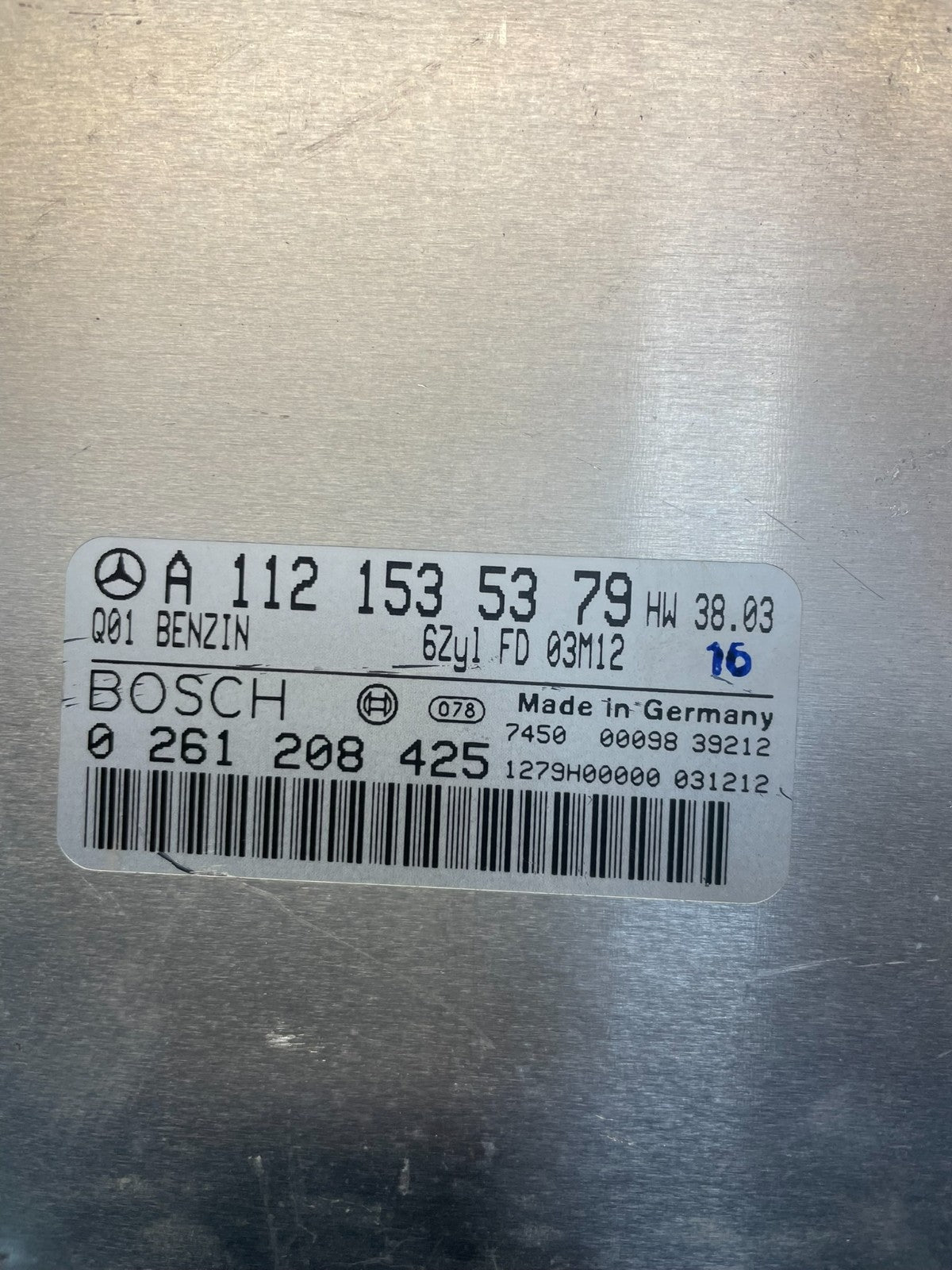 2003 to 2005 Mercedes ML350 SLK350 Engine Computer Module ECM ECU OEM s4903 DG3