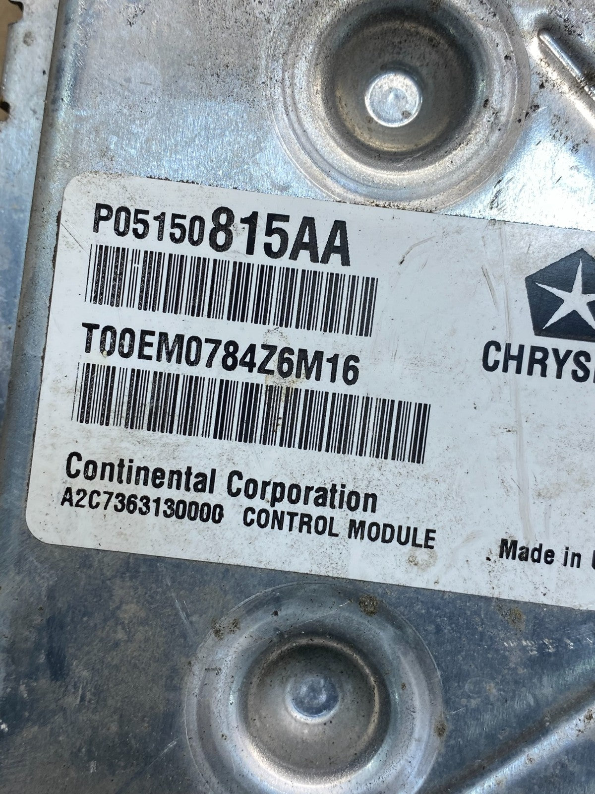2010 Jeep Liberty Nitro 3.7L Engine Control Unit ECU ECM p05150815aa AH3176 DG2