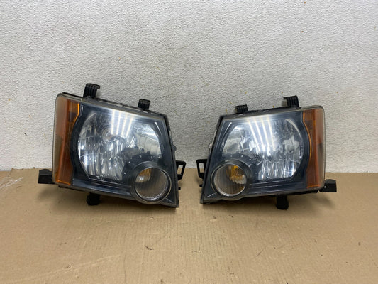 2005-2015 Nissan Xterra Driver Left+Right Side Set Headlights AH6738 DW0
