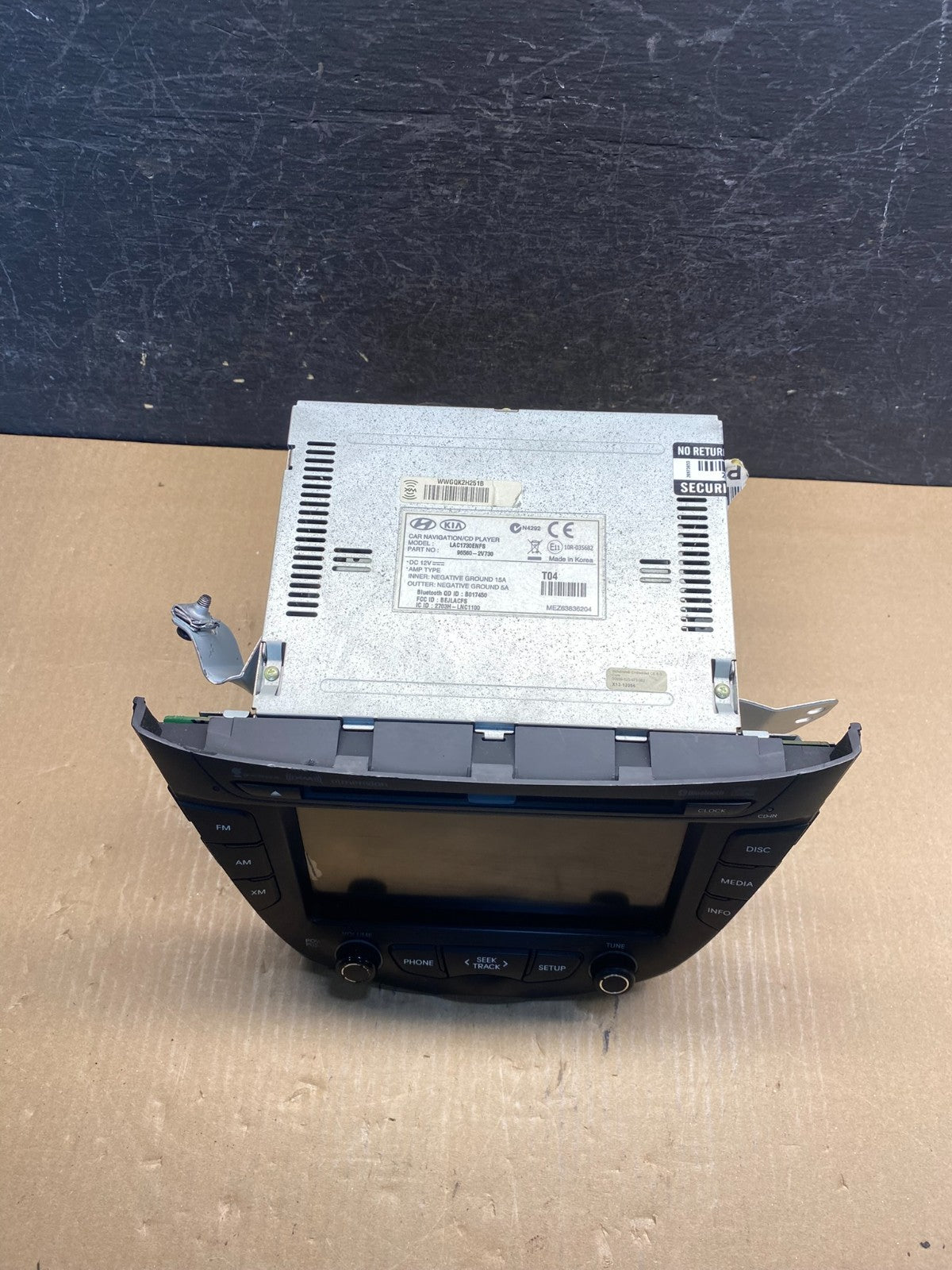 2012 - 2014 Hyundai Veloster Radio Receiver Display Screen 96560-2V730 AG1815 DG3