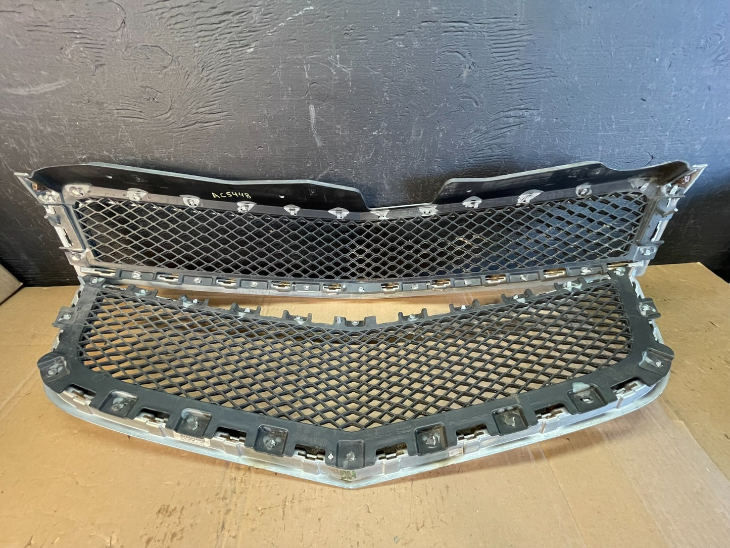 2009-2012 Chevrolet Traverse Chrome Upper Lower Grill Grille Set ac5448 DG3