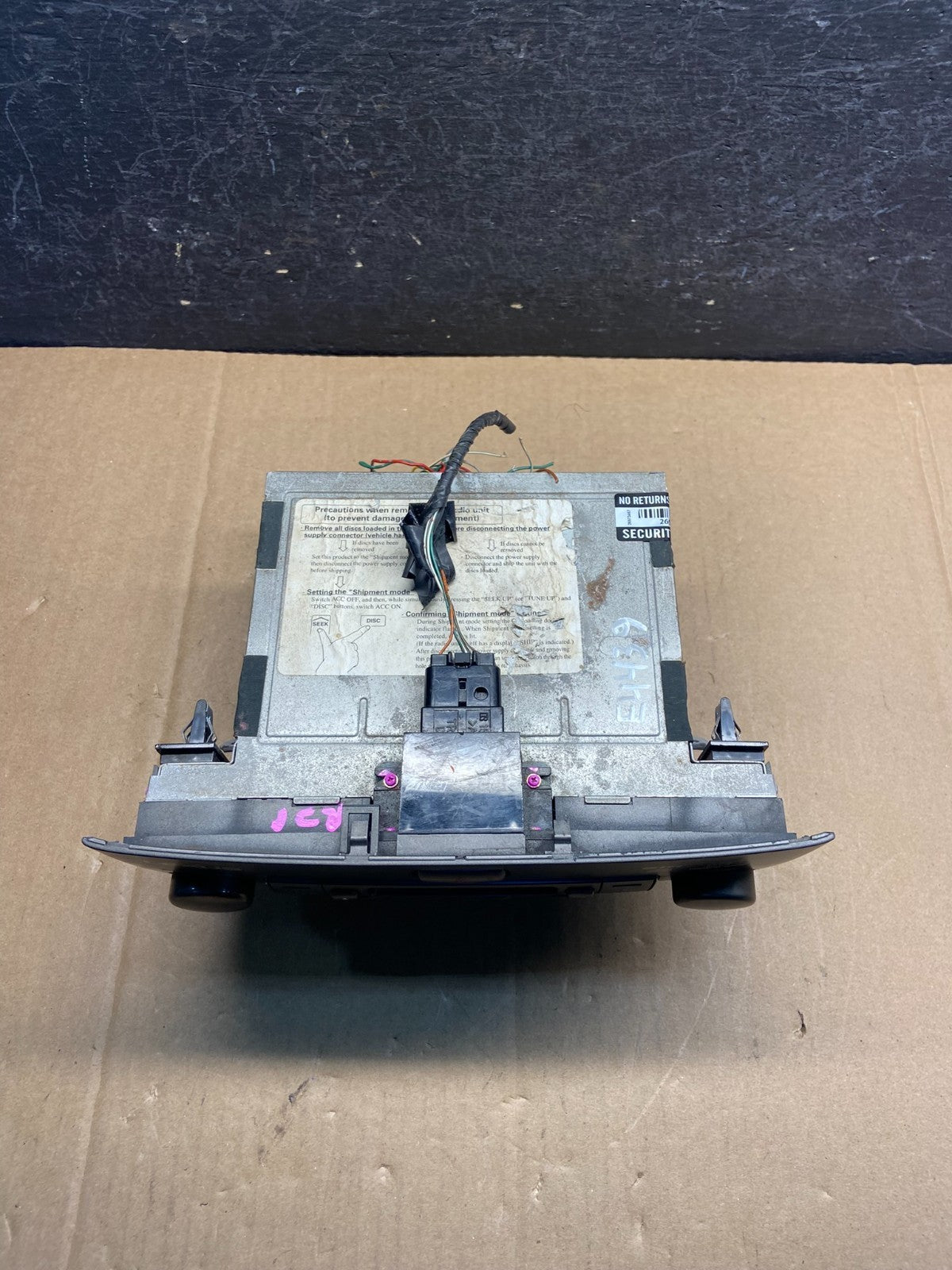 2001 - 2003 Lexus LS430 In Dash 6 Disc CD Cassette Player Radio AF9449 DG3