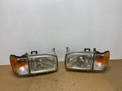1999-2004 Nissan Pathfinder Left+Right Side Set Halogen Headlights Oem AC3301 DW0