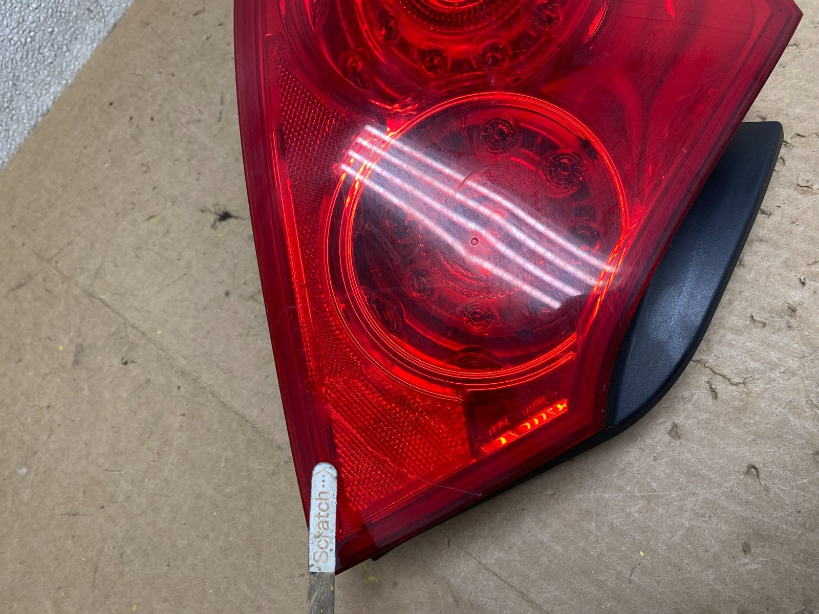 2007 to 2013 Infiniti G35 G37 Sedan Left Driver LH Side Tail Light Oem W9121 DW4