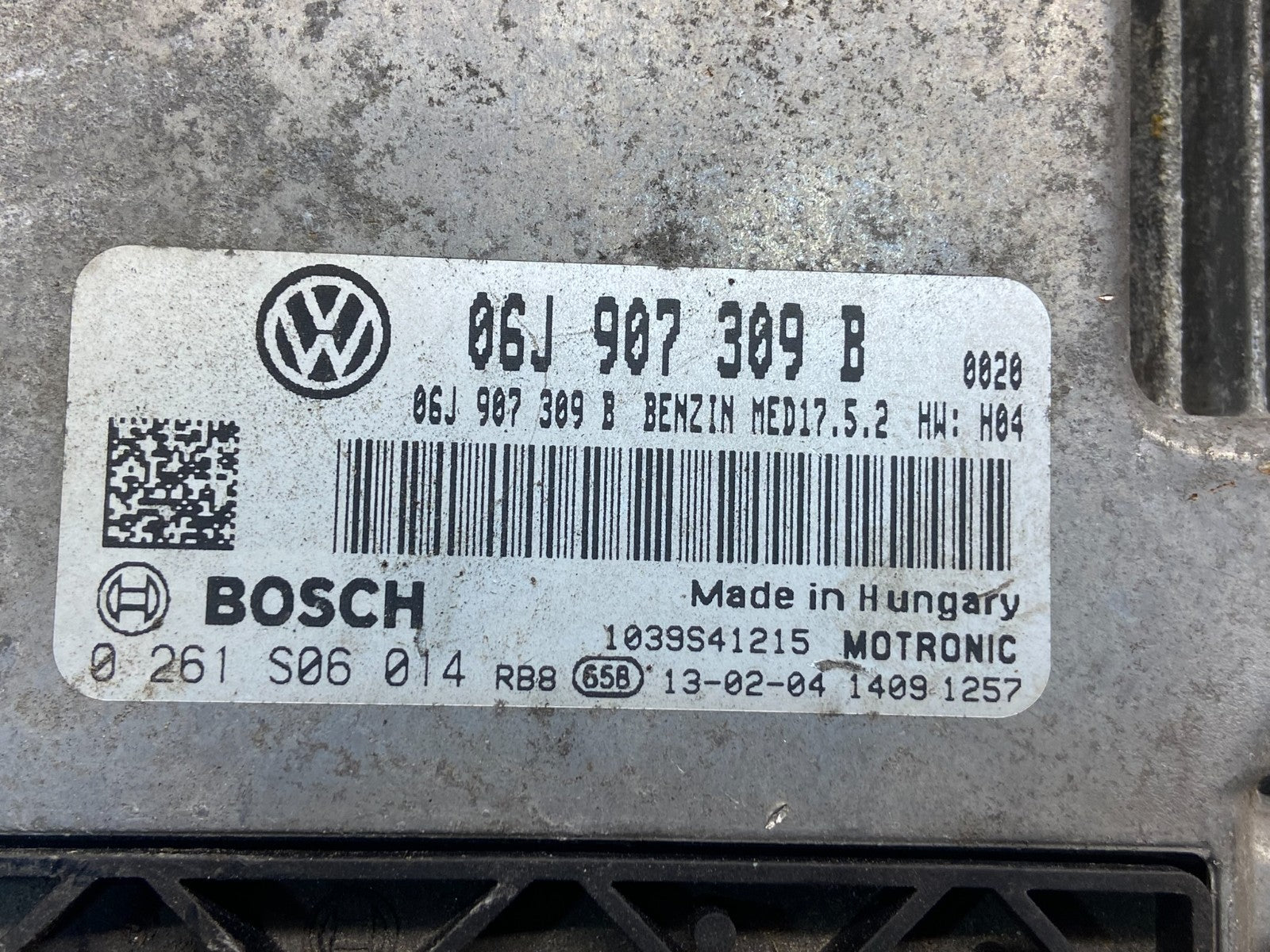 2012 2013 Volkswagen CC Passat 2.0L ECM Engine Control ECU 06J907309B AF9113 DW2