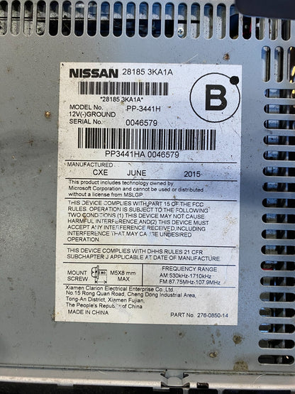 2013 to 2016 Nissan Pathfinder Radio Temperature Climate Control OEM AA3041 DG6
