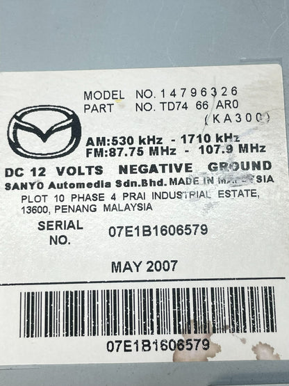 2007 - 2009 Mazda CX9 CX-9 Radio Stereo CD MP3 Player Screen Display ad5955 DG8