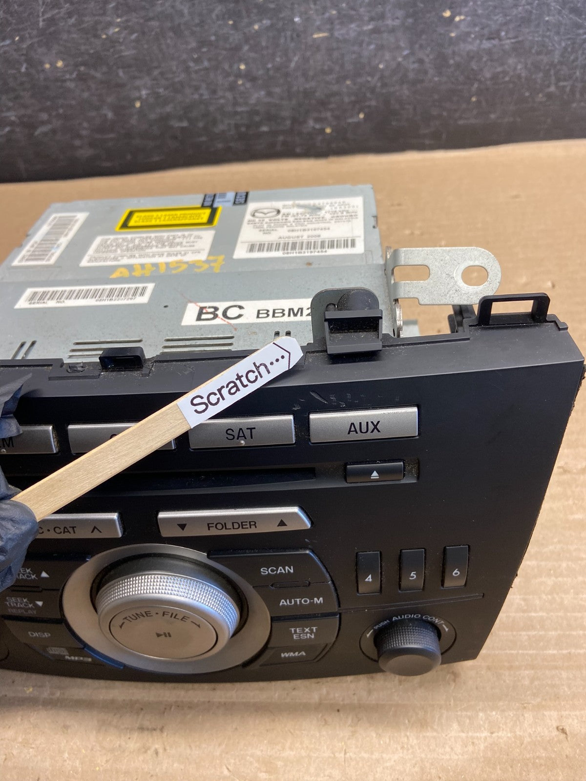 2010 to 2011 Mazda 3 Radio Cd Player BBM266AR0A AH1537 PS1