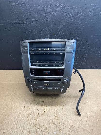 2009 to 2011 Lexus IS250 Screen Radio AM-FM CD Tuner Head Unit OEM AC4740 DG0