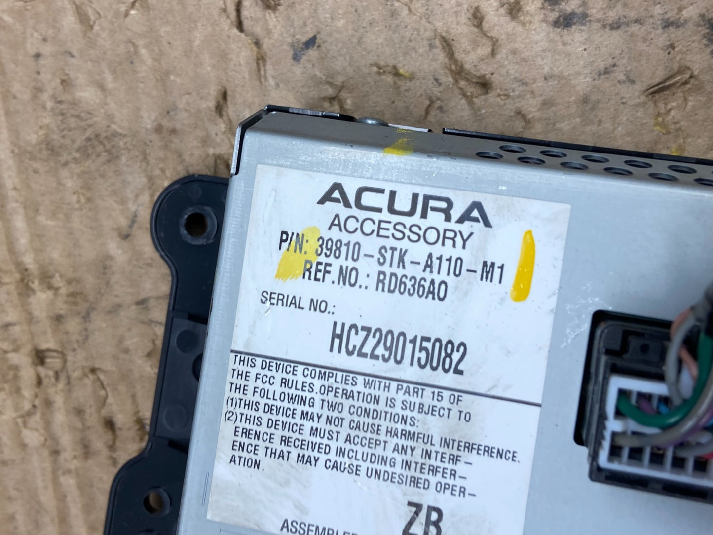 2007 to 2009  Acura RDX Radio Audio Navigation Display Screen x1111 DG6