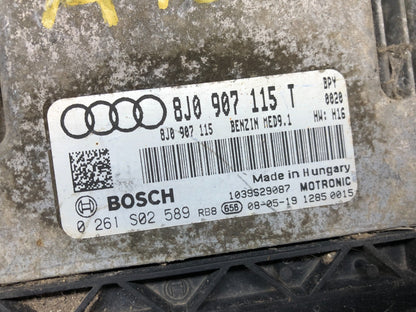 2009 AUDI TTS QUATTRO 2.0T Engine Computer ECM 8j0907115t OEM A1652 DG13