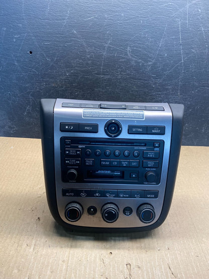2003-2005 Nissan Murano 6 Disc CD Receiver Cassette Heater Control AH1757 DG0
