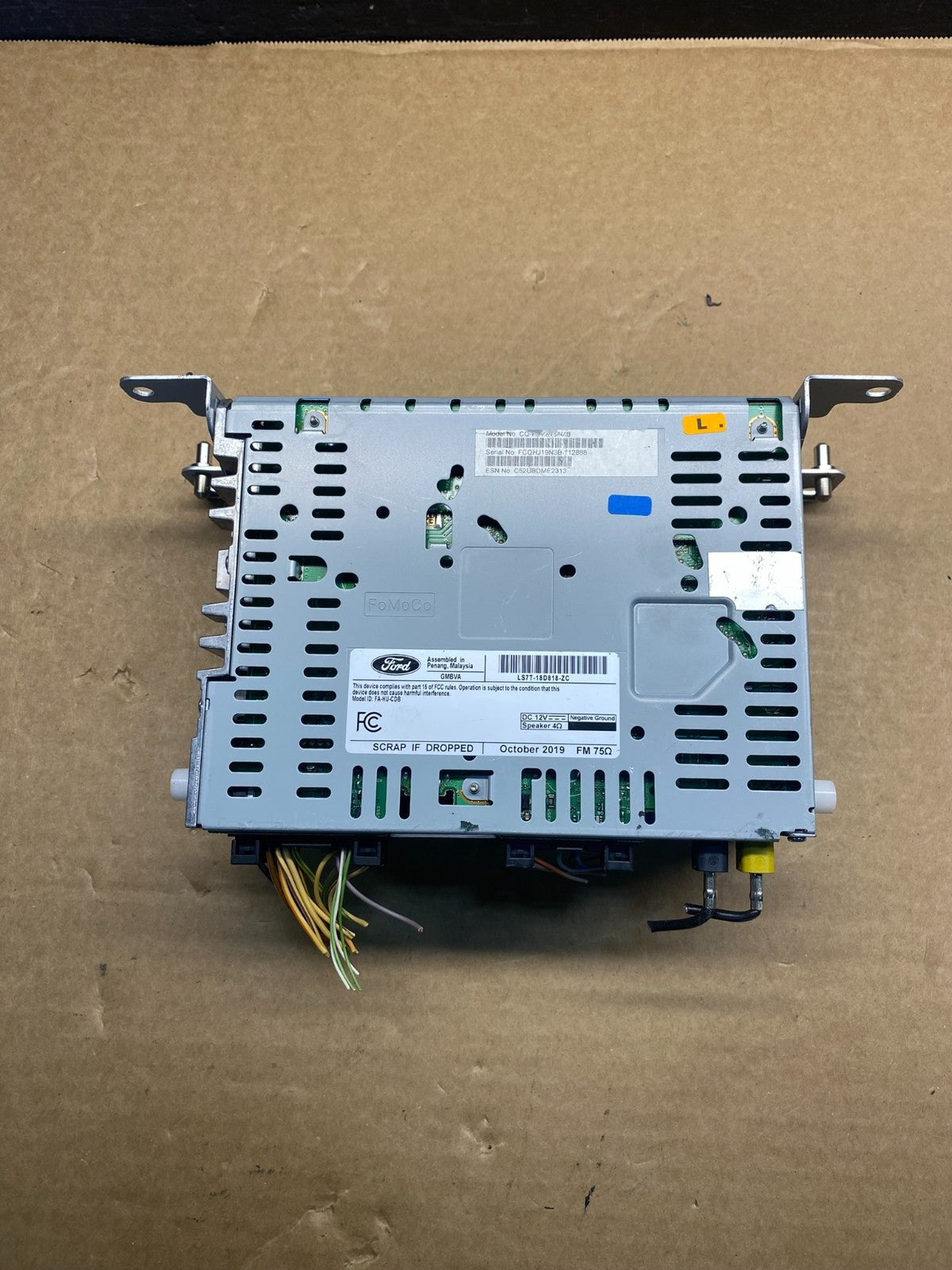 2019-2020 Ford Fusion Radio Receiver Unit w/Satellite Radio AF42244