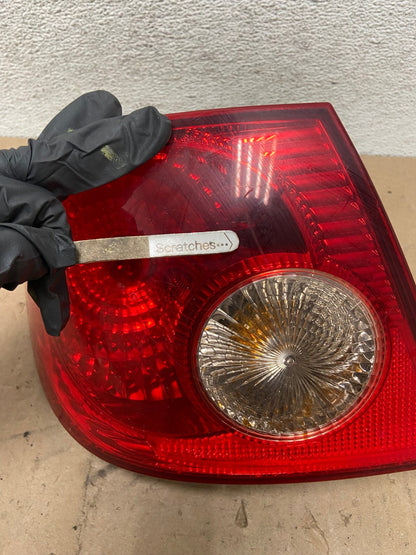 2005 to 2008 Toyota Corolla Left Driver Lh Side Tail Light AG4869 LK3