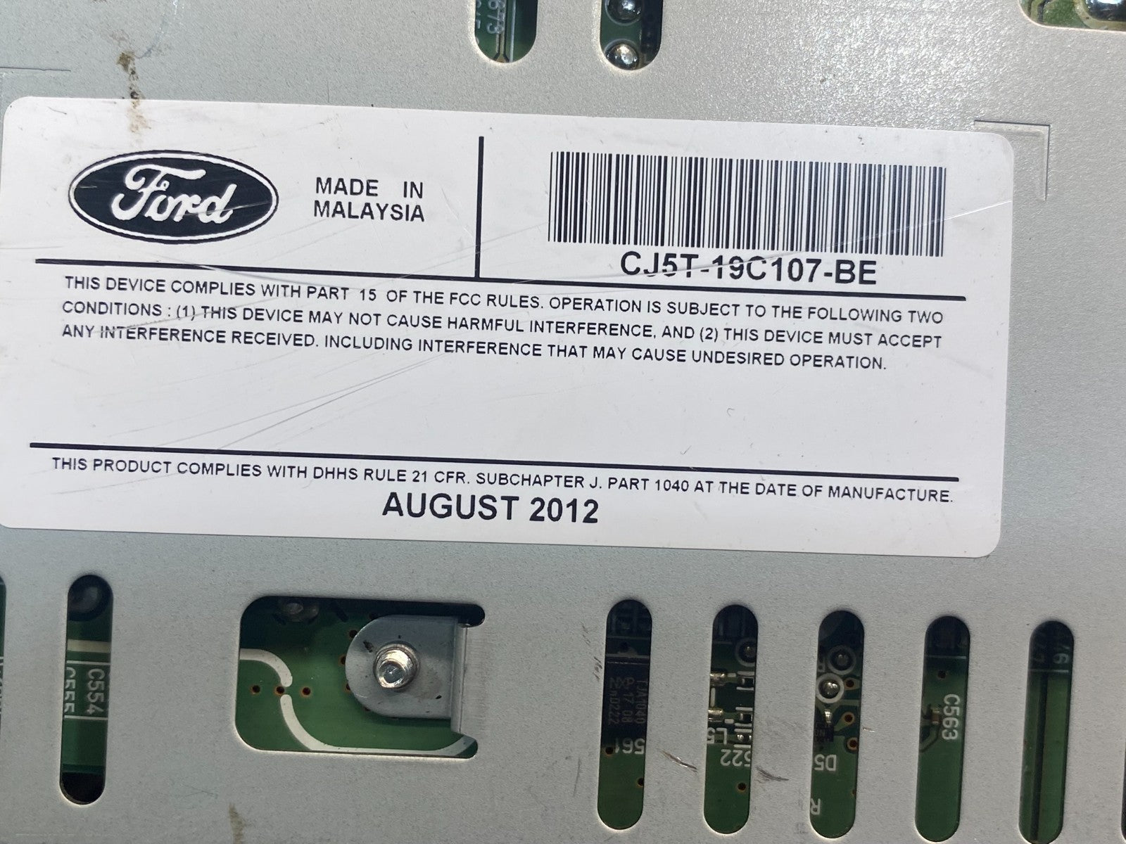 2013 2014 2015 Ford Escape Radio Info Navigation Display Screen AE7722 DW6