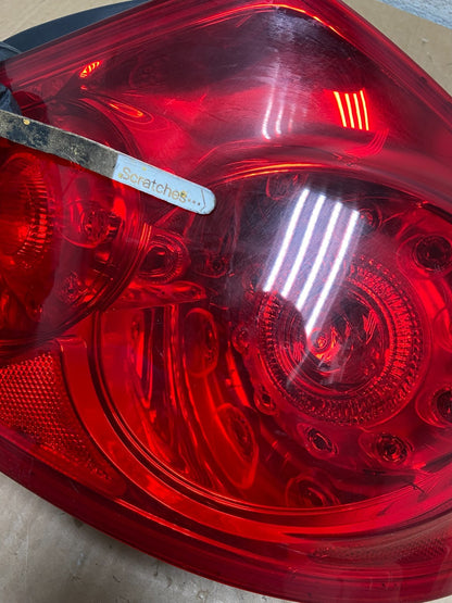 2007 to 2013 Infiniti G35 G37 Sedan Right Passenger Rh Tail Light AI9307 LK3
