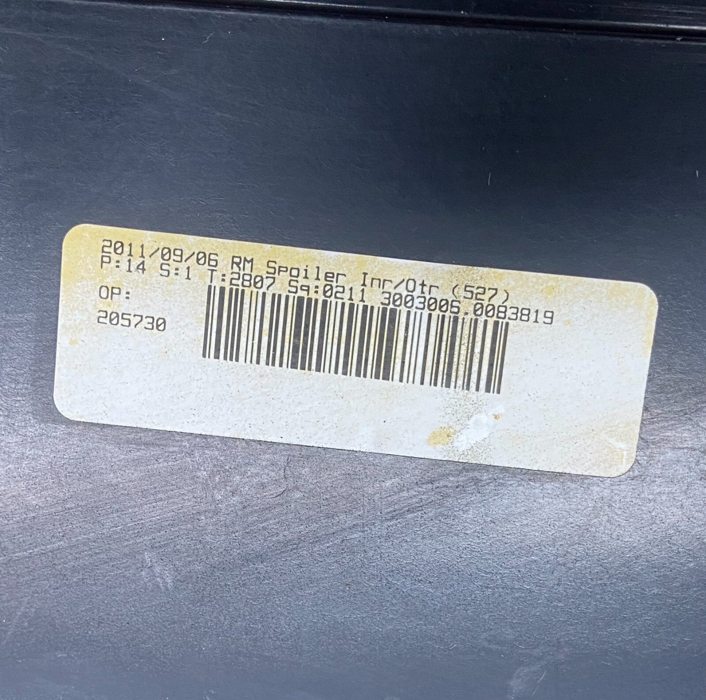 2009 to 2014 Volkswagen Routan Rear Spoiler OEM D3297 OEM9