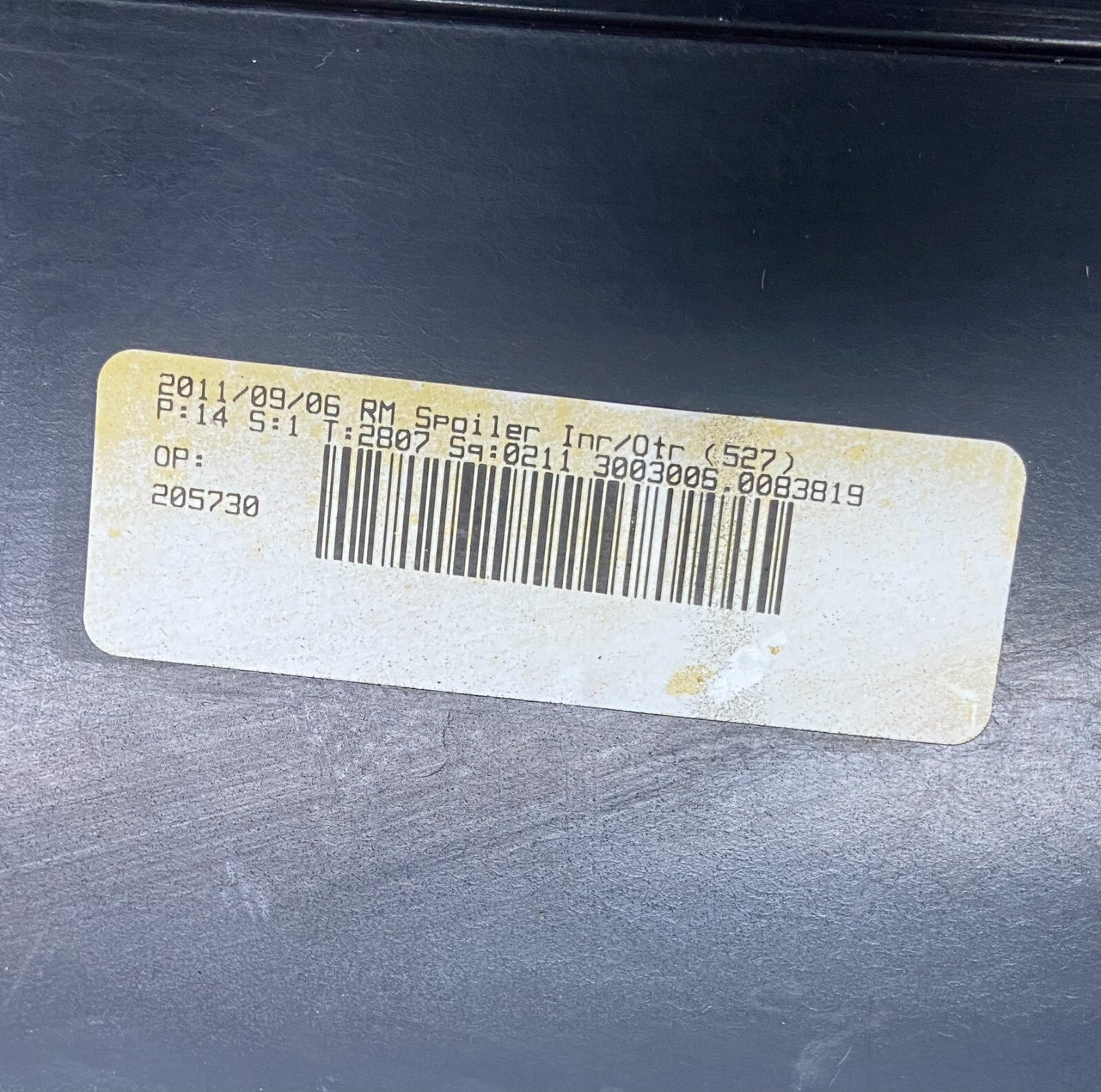 2009 to 2014 Volkswagen Routan Rear Spoiler OEM D3297 OEM9