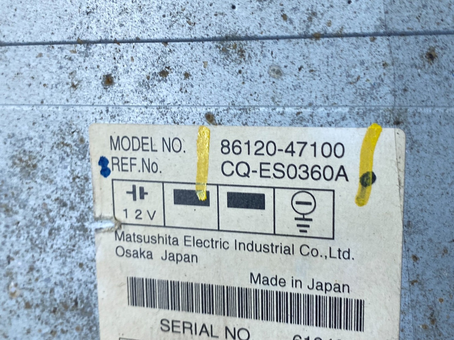 2006 to 2009 Toyota Prius OEM Radio AM/FM CD Player Oem R8517 DG7