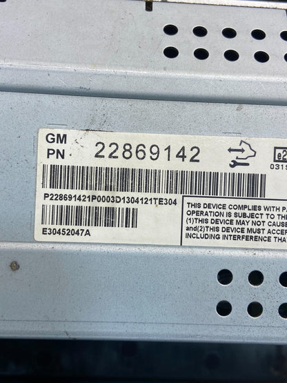 2013 2014 2015 Chevrolet Malibu Display Dash Screen Radio Information AE4522 DG6