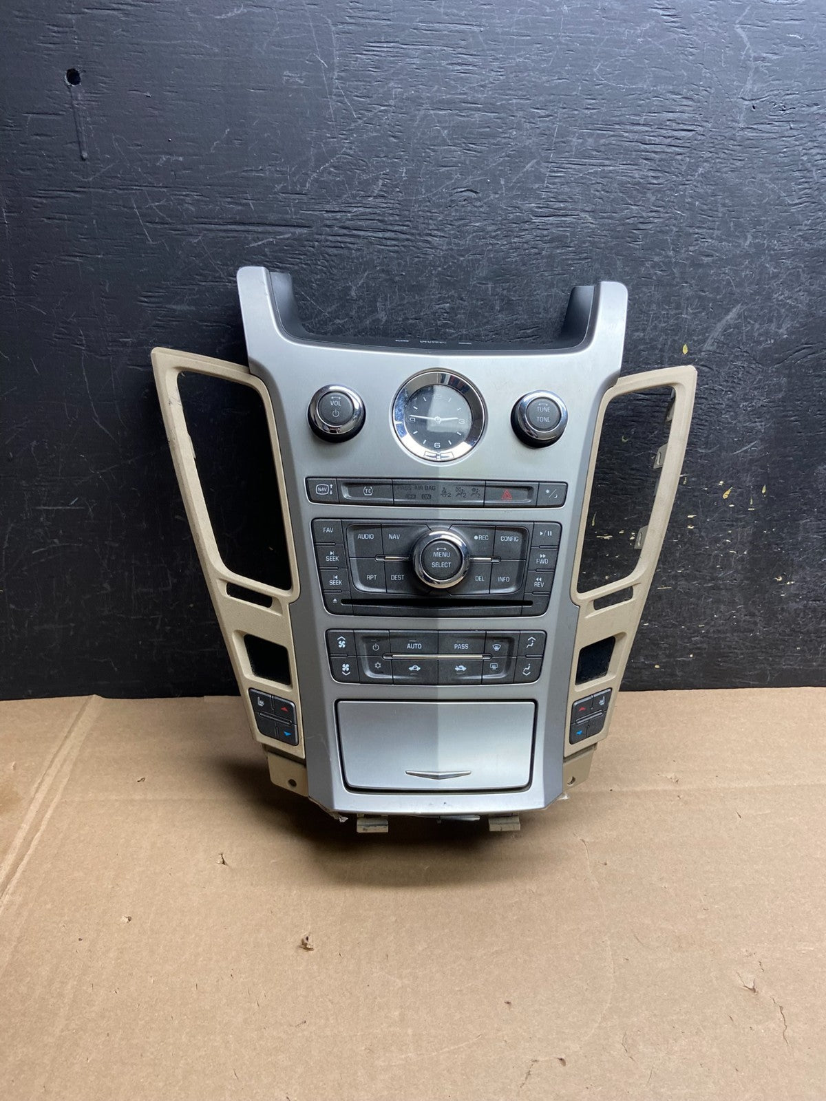 2009-2013 Cadillac CTS A/C Heater Radio Climate Control Panel Bezel OE AI6269 DG5