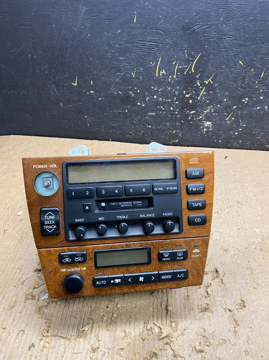 2000 2001 Lexus Es300 Radio Receiver Tape Climate Control A/C OEM Z9785 DG0