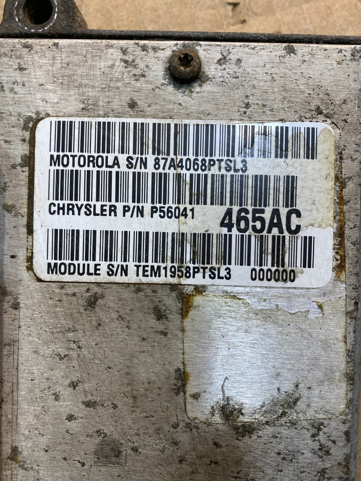 1999 Jeep Wrangler 2.5L Engine Control Module ECU ECM Z4704 DG2