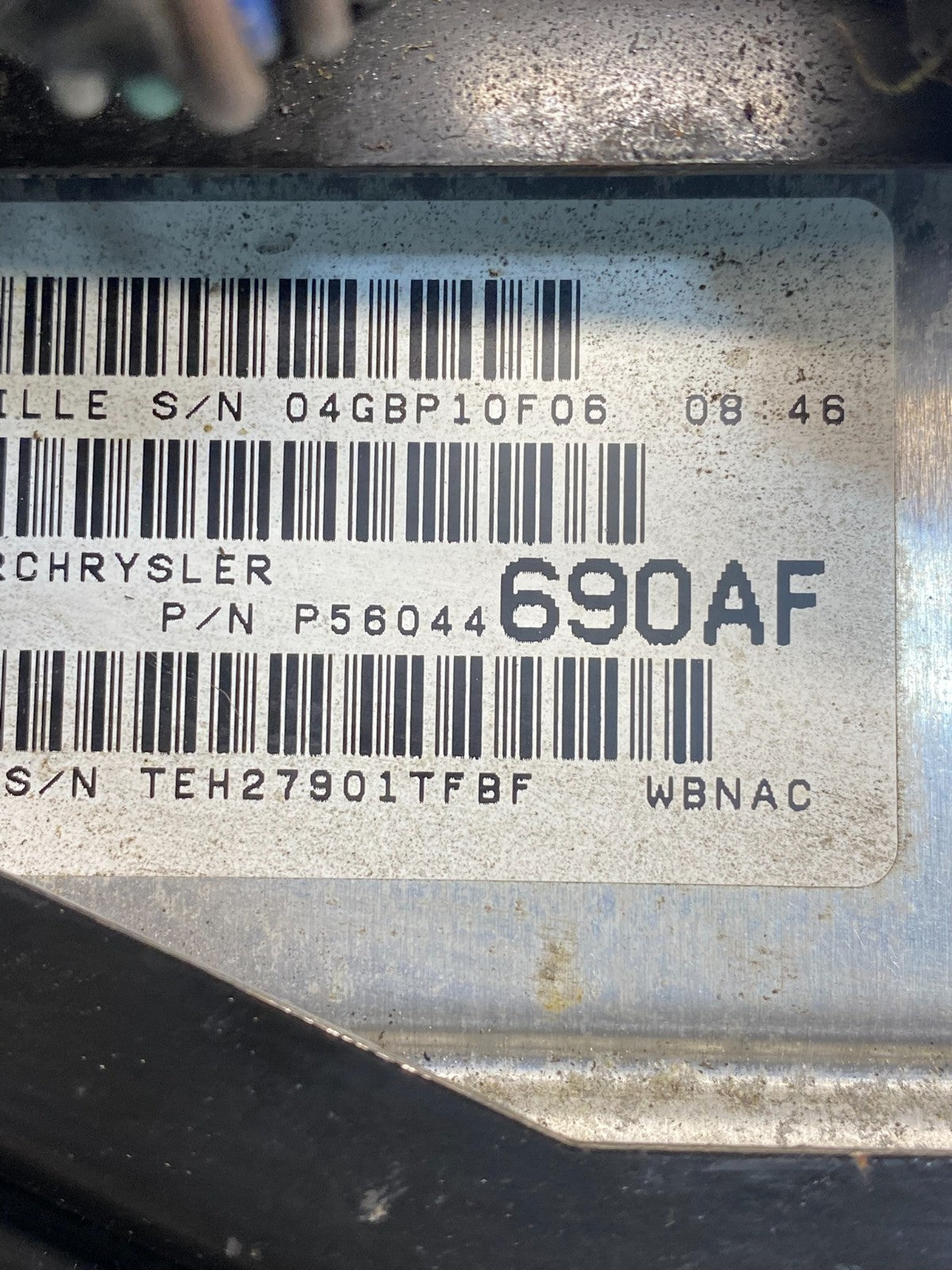 2001 Jeep Grand Cherokee 4.7L Engine Computer ECM ECU p56044690af AG7501 DG2