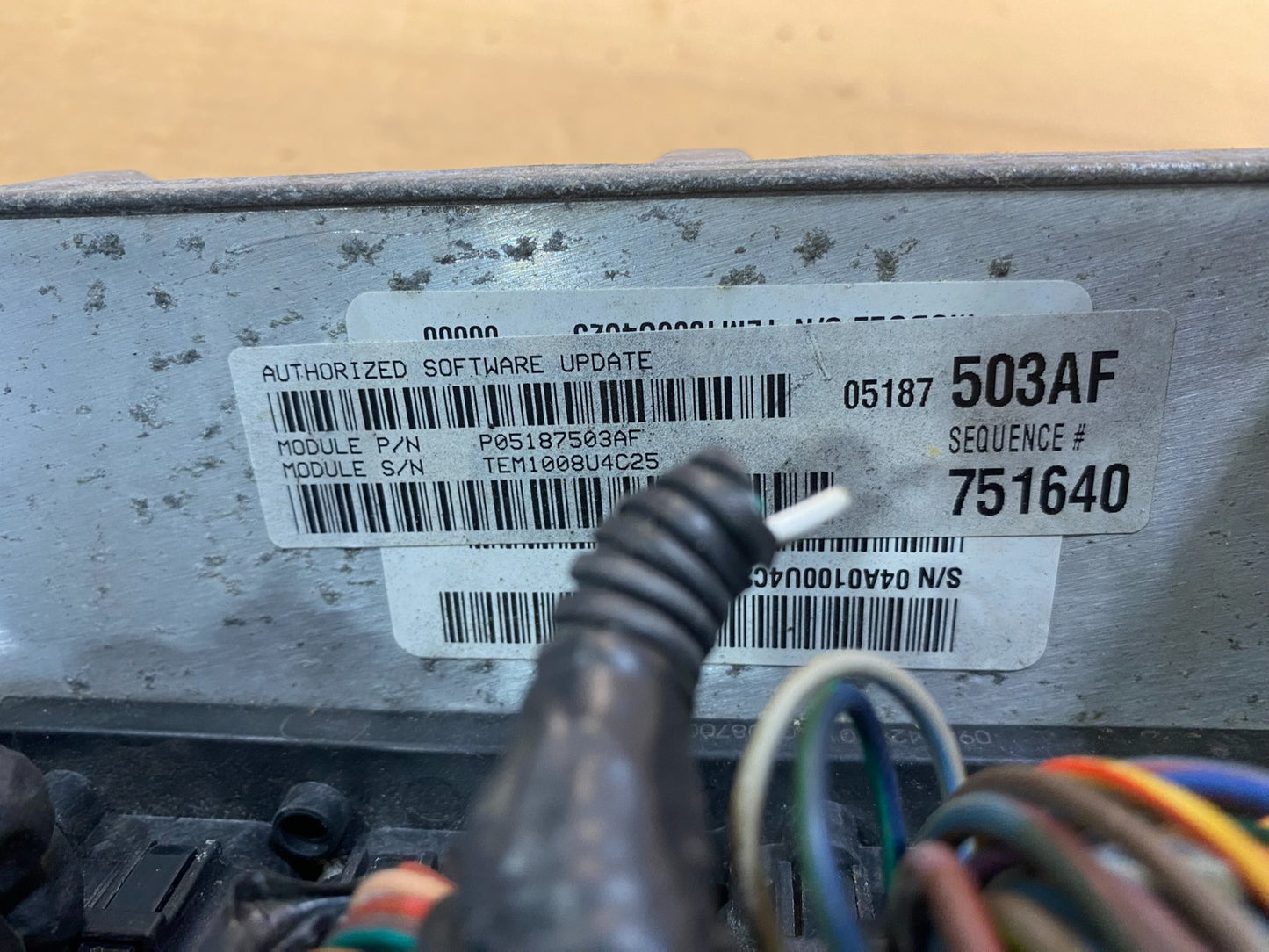 2008 Dodge Durango 4.7 Computer Engine Computer PCM ECU P05187503AF ab7018 DG2