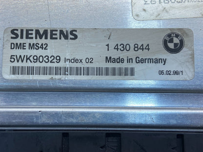 1996-1999 BMW E36 Z3 318i M44 ECU ECM Engine Control 1430844 Computer ag1641 DG2