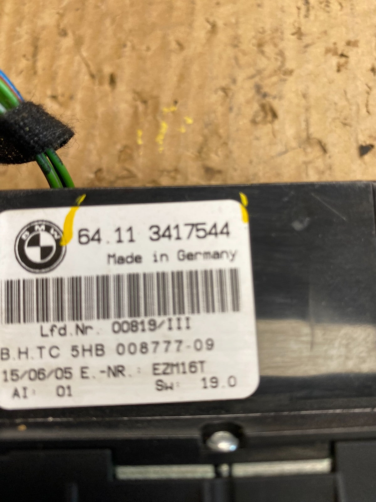 2004-2010 Bmw X3 AC Heater Climate Control Temperature Panel Trim AC9616 DG5