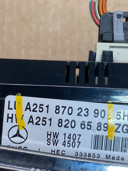 2007 2008 2009 Mercedes W251 R350 AC Temp Heater Climate Control F9156 DG15