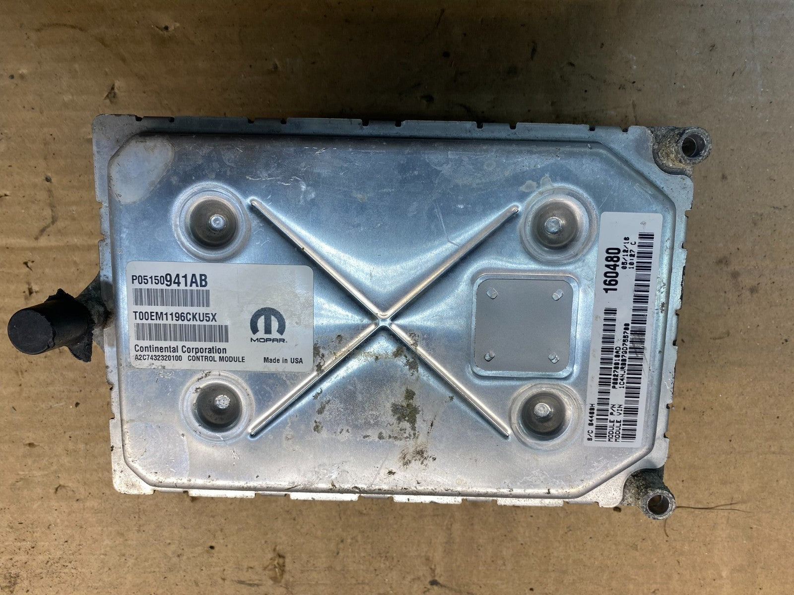 2015-2017 Jeep Compass Patriot Engine Control Module p05150941ab ECU AD9787 DW1
