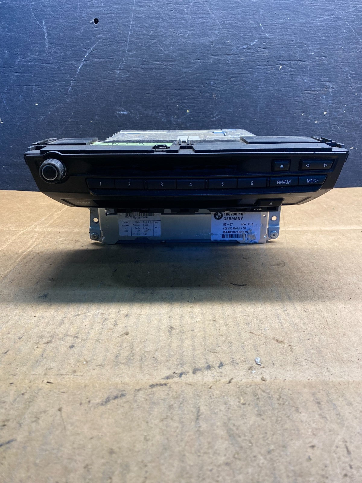 2007 - 2010 Bmw X5 Radio DVD CD Player AM/FM Control Panel OEM AB3805 DG0
