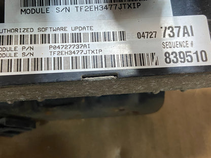 2008 Dodge Caravan 3.3L Engine Control Module p04727737ai AG1584 DG2