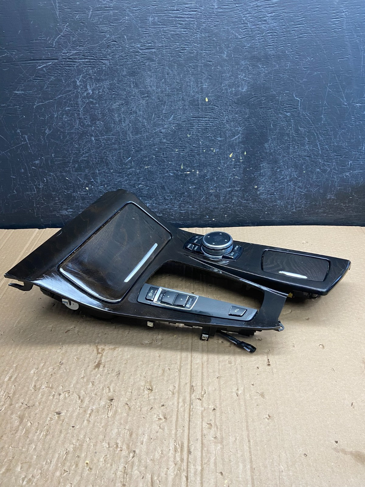 2011-2016 BMW 5 F10 Center Shifter Console Trim Cup Holder Switches OE AF6384 DG6