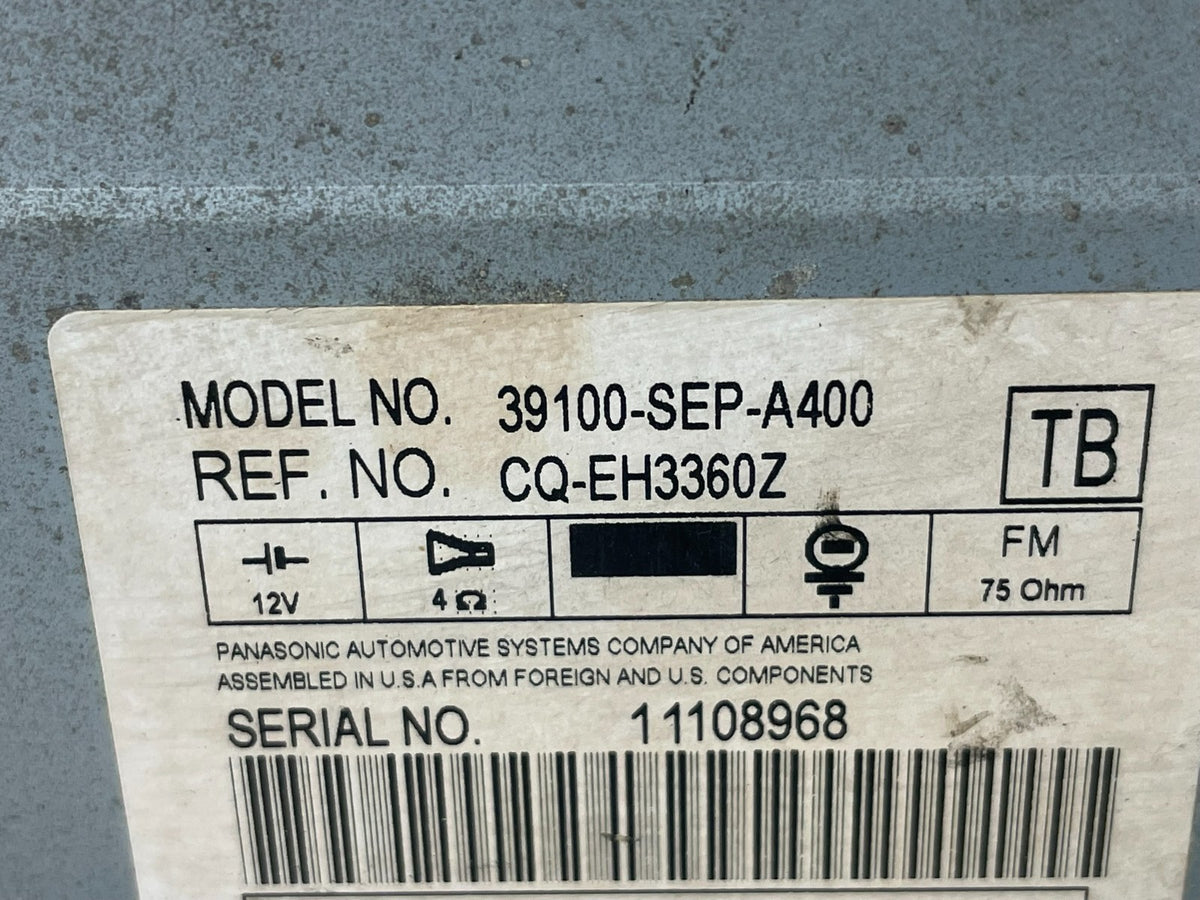 2004 2006 Acura TL CD Player Radio Climate Control AI0503 DG10