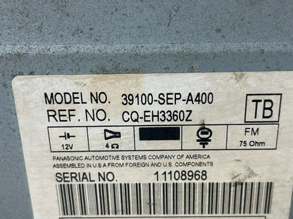 2004 2006 Acura TL CD Player Radio Climate Control AI0503 DG10