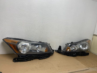 2008 to 2012 Honda Accord Sedan Left+Right Set Halogen Headlights AE6699 DW2
