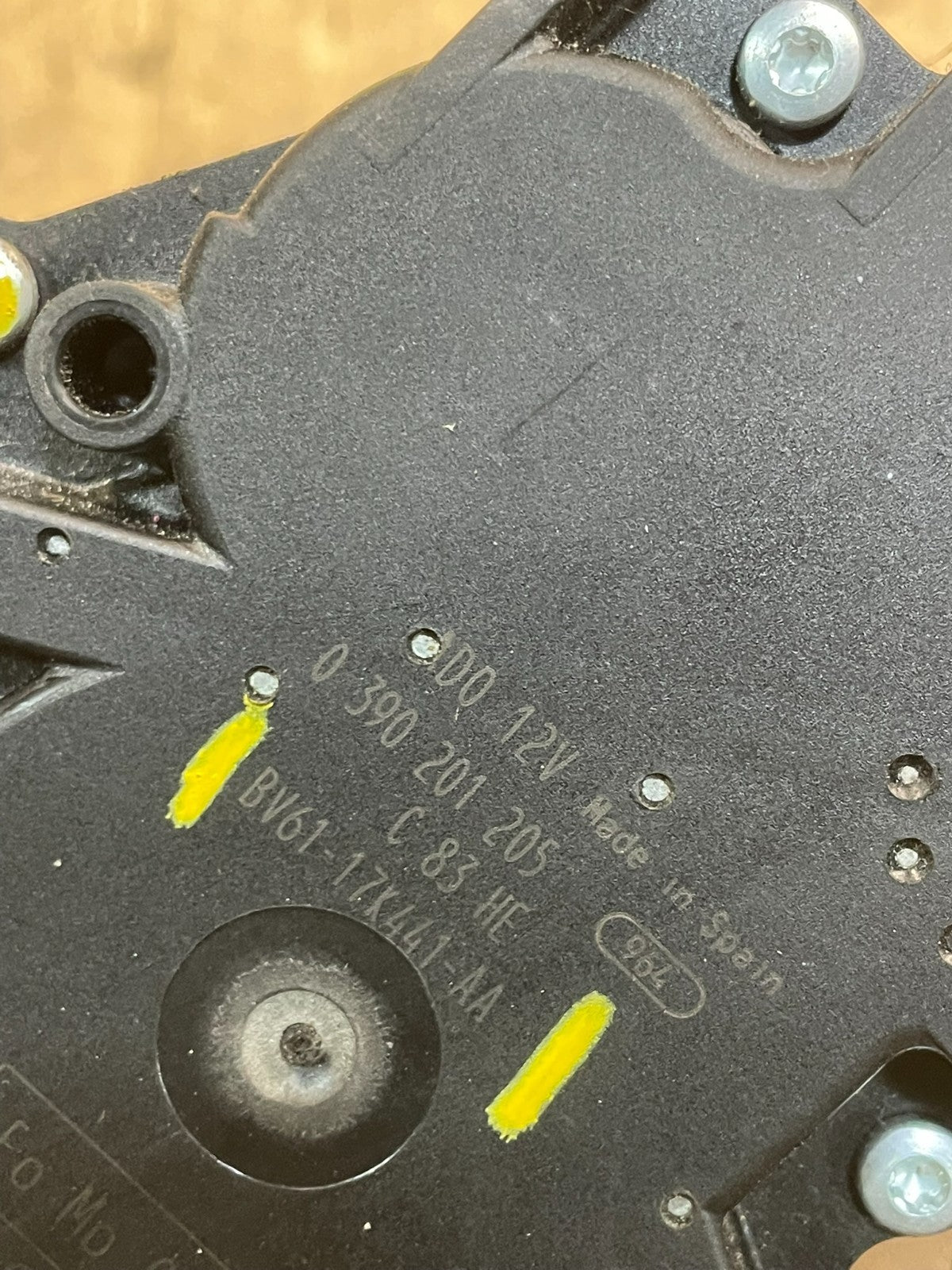 2012 to 2014 Ford Focus Rear Windshield Wiper Motor OEM BV61-17K441-AA W7170 DG6