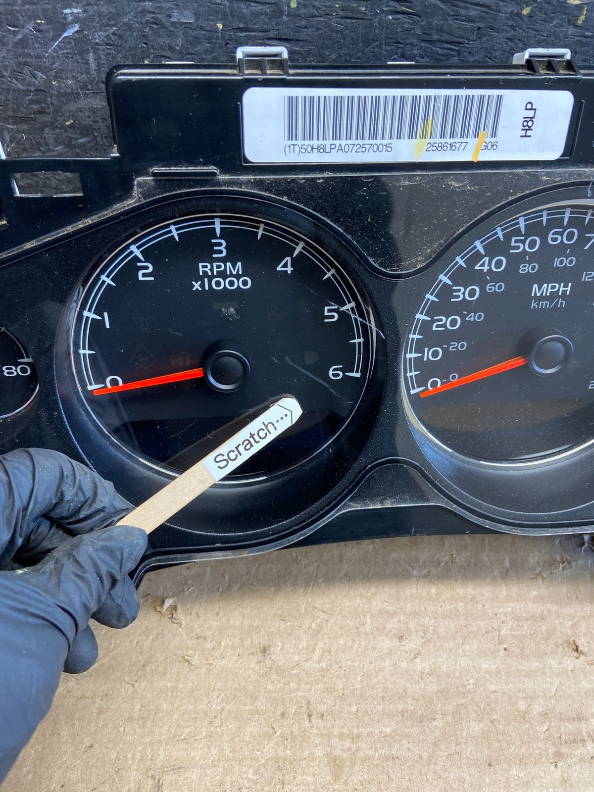 2007 to 2014 Chevrolet Silverado Sierra Cluster Gauge Speedometer ECM AH5277 DG1