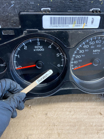 2007 to 2014 Chevrolet Silverado Sierra Cluster Gauge Speedometer ECM AH5277 DG1