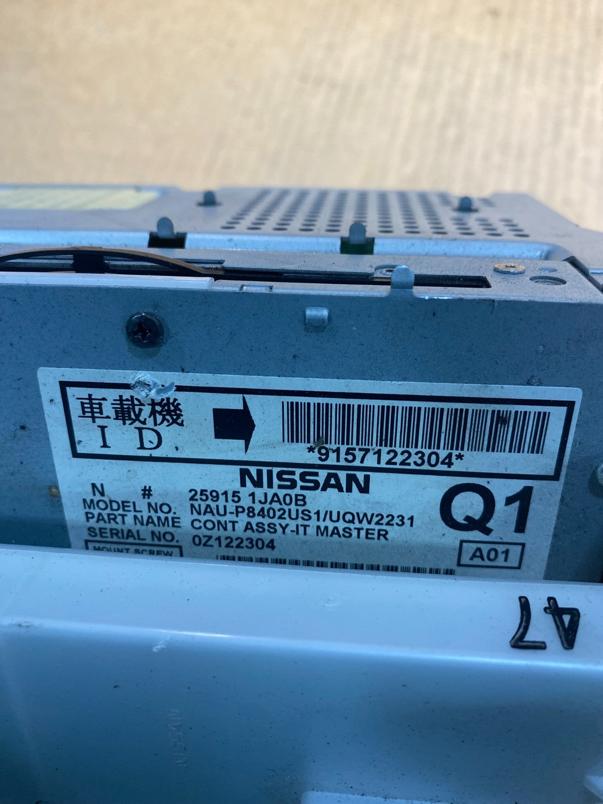 2010 - 2011 Nissan Murano Maxima   Radio CD Player AM/FM Receiver ac2791 DG6