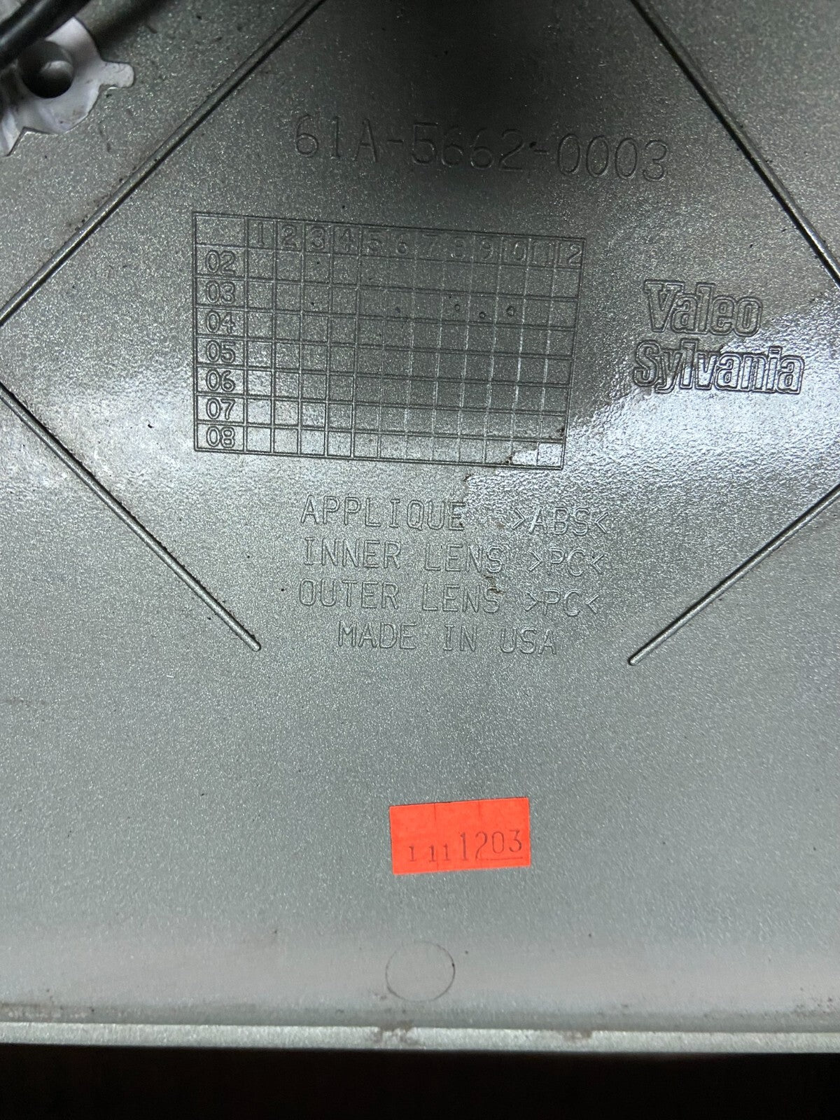 2004-2009 Cadillac SRX Trunk Panel Lid Backup License Plate H6608 DG1 Oem10