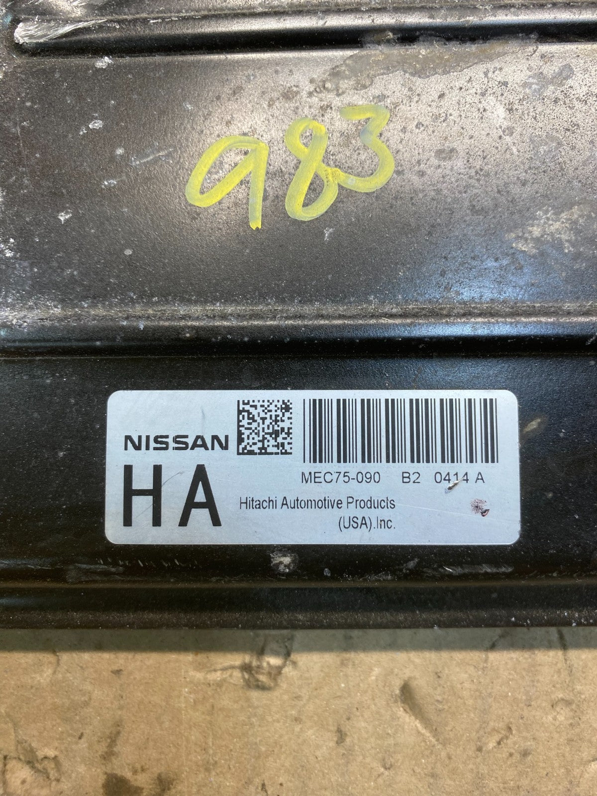 2010 Nissan Titan Ecm Ecu Engine Control Computer MEC75-090 B2 ac0709 DG2