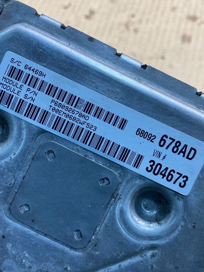 2012 Dodge Journey 3.5L ECU ECM Engine Computer Module P68092678AD AJ0211 DG2