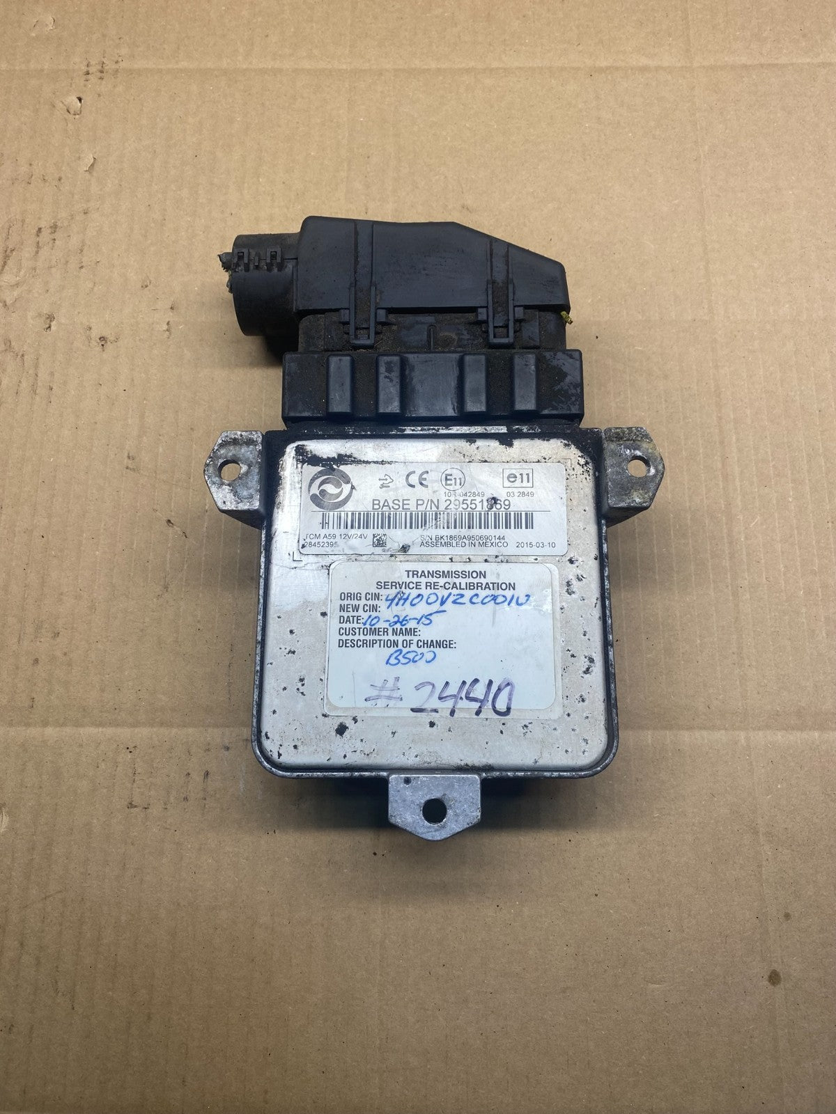 Allison Transmission Control Module 29551869 ad0479 DG0