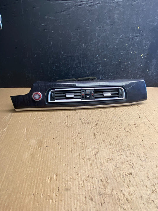 2009-2015 Bmw 7 F01 F02 Center Dash AC Vents Start Button Trim Bezel AF1513 DG0