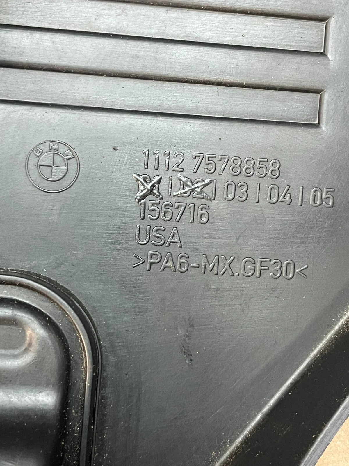 2009 to 2011 BMW 328i 528i Plastic Engine Cover Shield ad8432 DG4